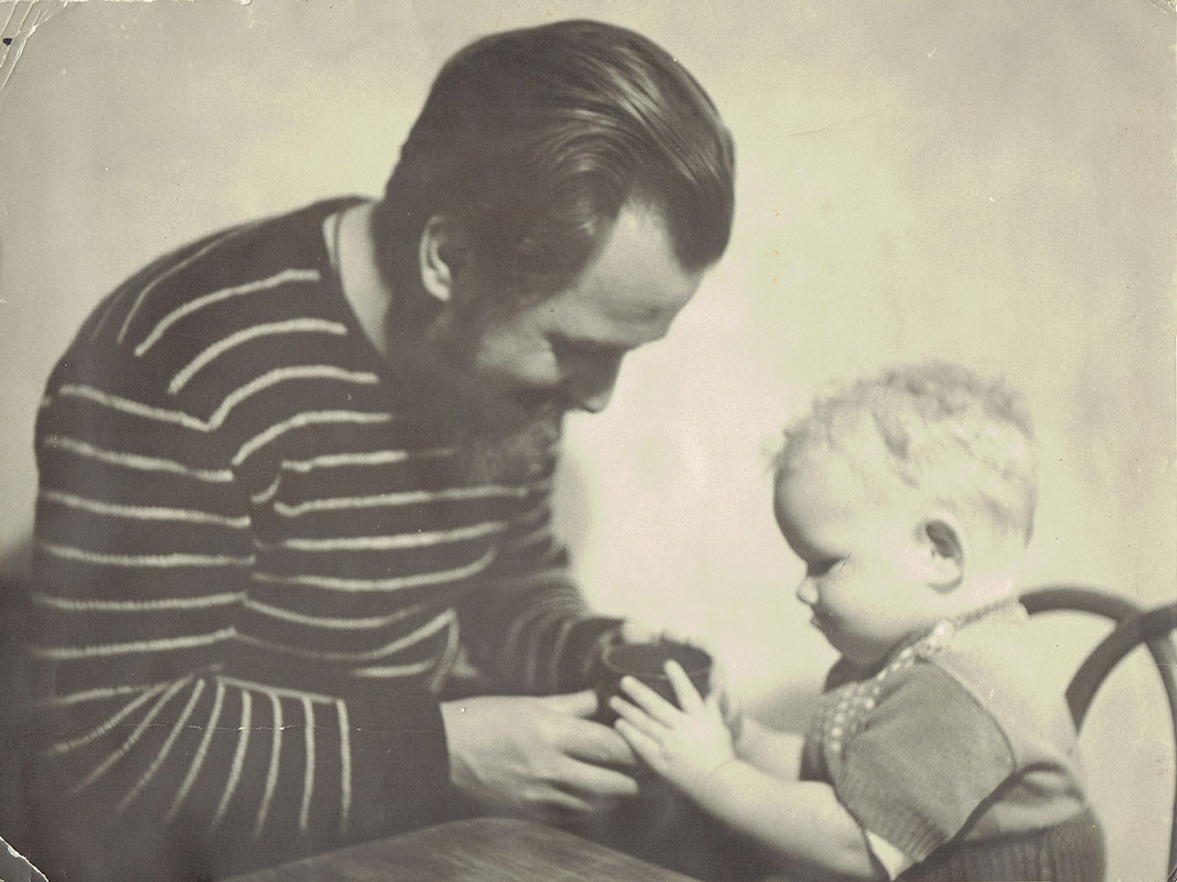 Aad en zijn eerste zoon Clement (Neubourg)