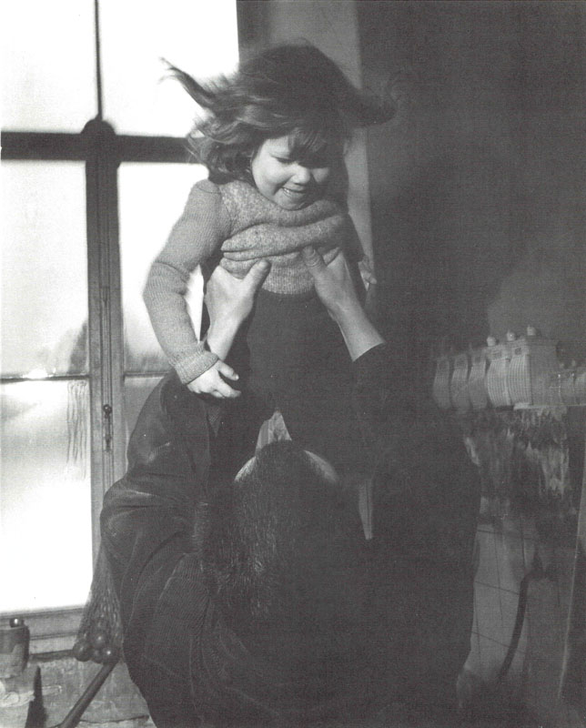 Aad met de kleine Deborah